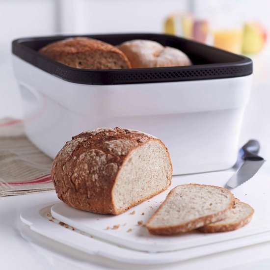 Tupperware BreadSmart Broodtrommel Wit - 9,8L - Large - Kunststof