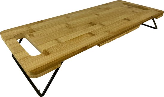 Bamboe uitklapbare Serveerplank - Tapas - Ontbijttafel 48x20cm