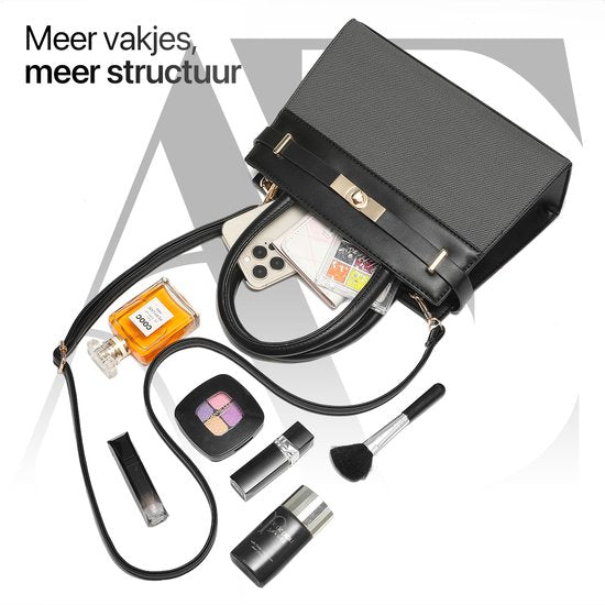 Aramae® - Handtas Dames - Crossbody Tas Dames - Schoudertas Dames - Cadeau voor Vrouwen - Zwart