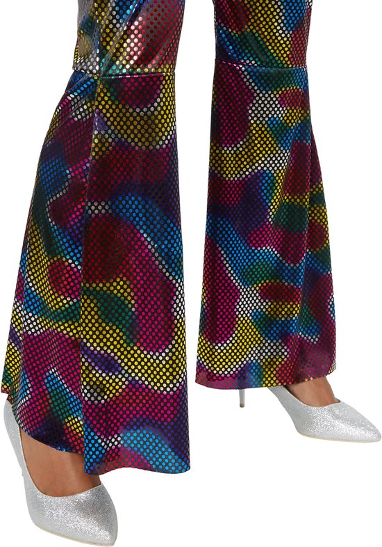 Dressforfun Disco girl M - verkleedkleding kostuum halloween verkleden feestkleding carnavalskleding carnaval feestkledij partykleding - 302141