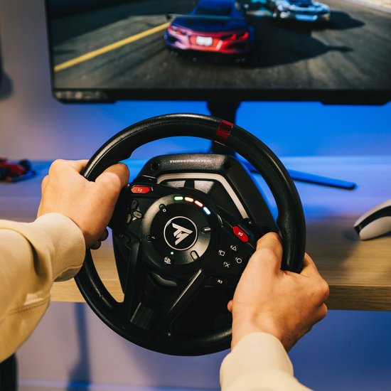 Thrustmaster T128-P - Racestuur en Pedalen - Force Feedback & Magnetische Flippers - Voor PS5/PS4/PC - Geschikt voor Forza Horizon 6 (PC)