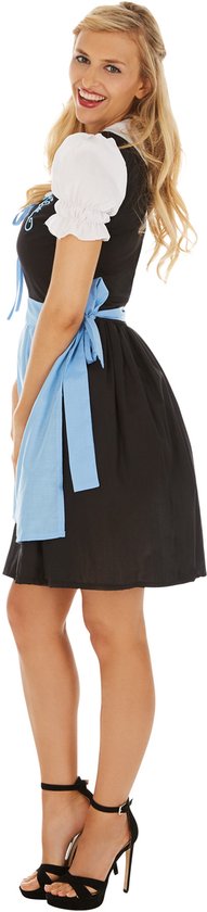 dressforfun - Vrouwenkostuum dirndl Oktoberfest Madl model 1 L - verkleedkleding kostuum halloween verkleden feestkleding carnavalskleding carnaval feestkledij partykleding - 301072