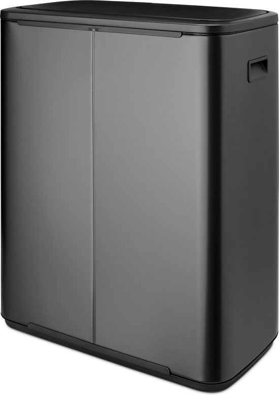 Brabantia Bo Touch Bin Prullenbak - 2 x 30 liter - Afvalscheiding - Confident Grey