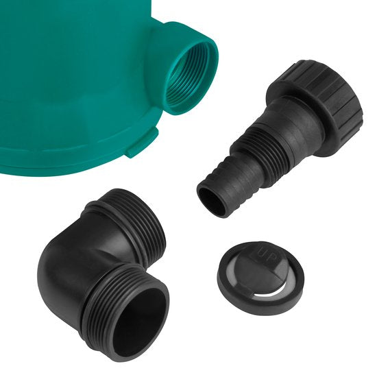 VONROC Dompelpomp – Vlakzuigend & Sensor – 6000 l/u – 400 W – Zwart
