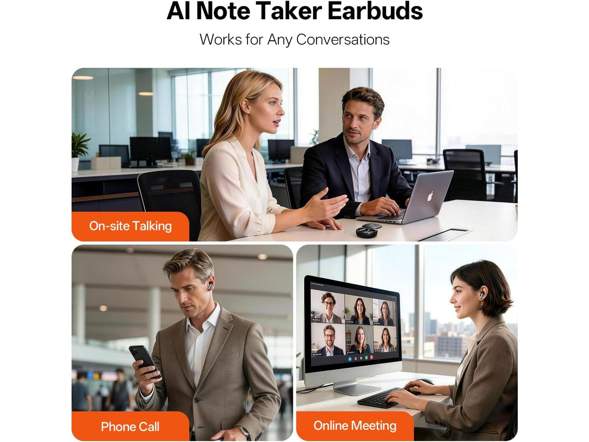 Viaim RecDot AI VoiceRec In-Ears - Refurbished - AI Transcriptie & Vertaling - Zwart