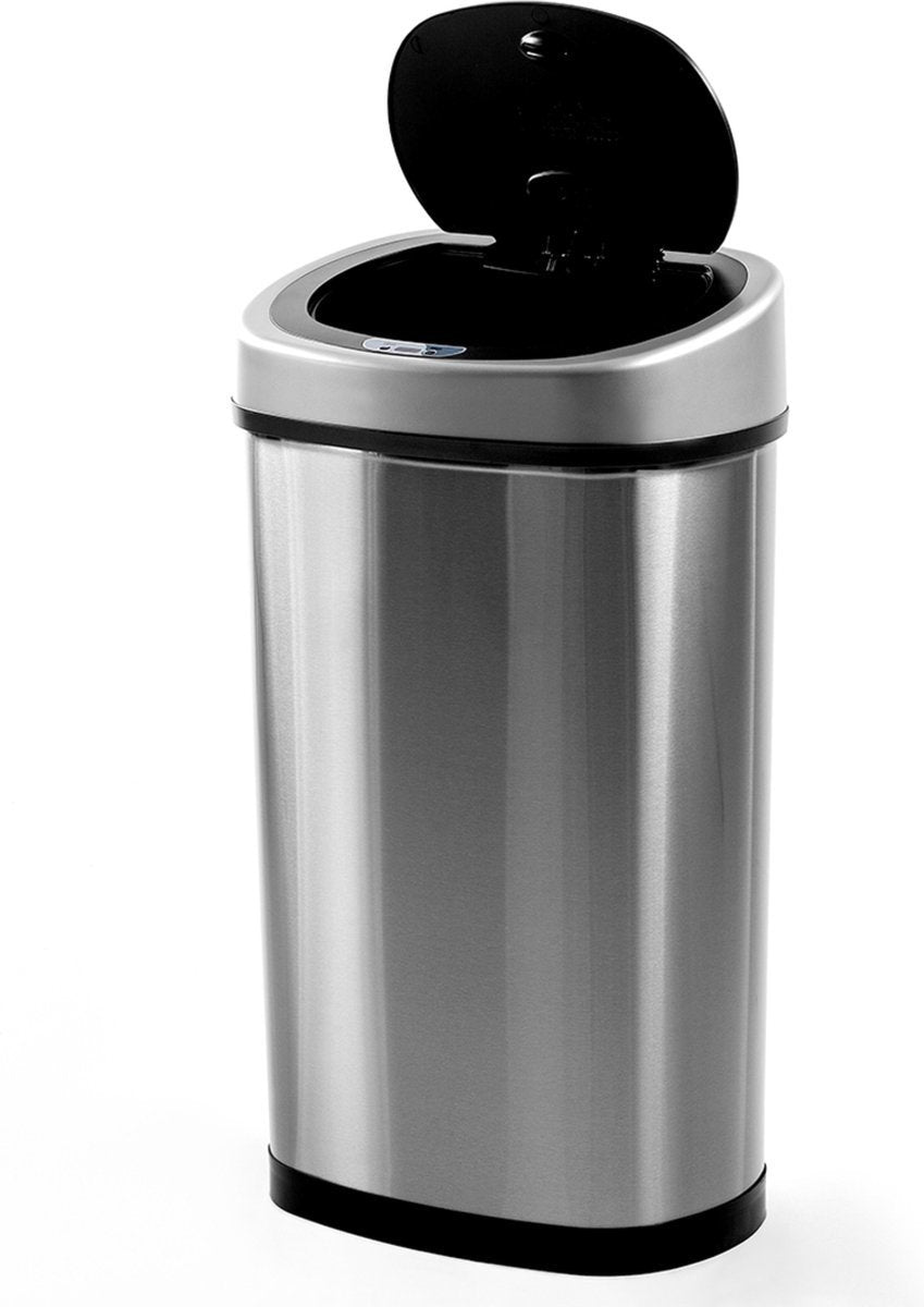 Homra FONIX - Prullenbak 50 liter- Met Sensor en Automatische Soft Close - RVS