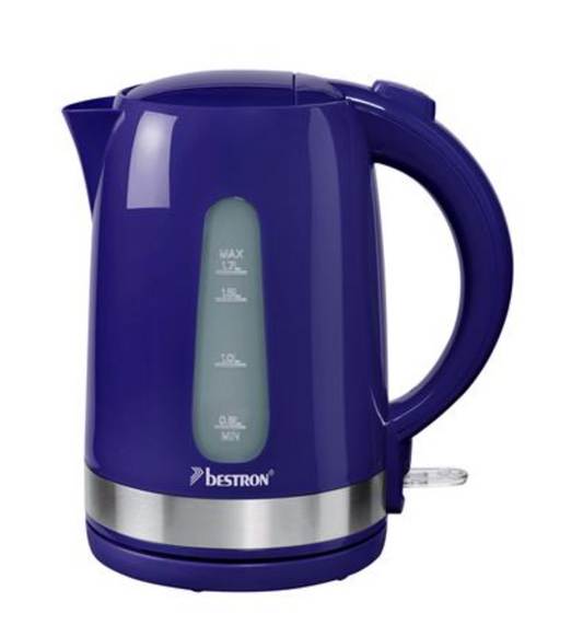 Bestron AWK200SPNDB Waterkoker - 1,7 L - 2200 W - 21,7 x 15,5 x 24,5 cm - Navy