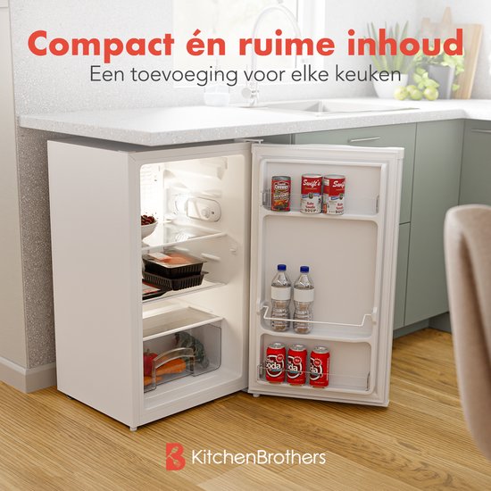 KitchenBrothers - Koelkast - 88L - Tafelmodel - Wit