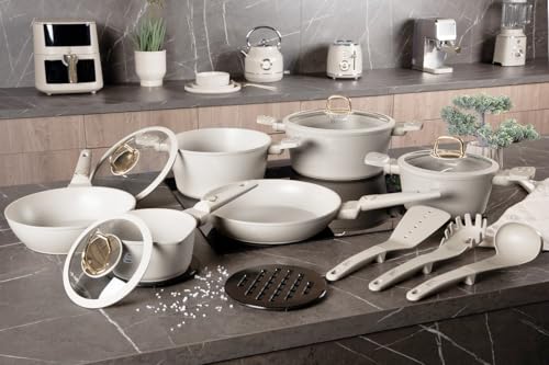 Berlinger Haus Sahara Collection - Creme - 15-delige Pannenset