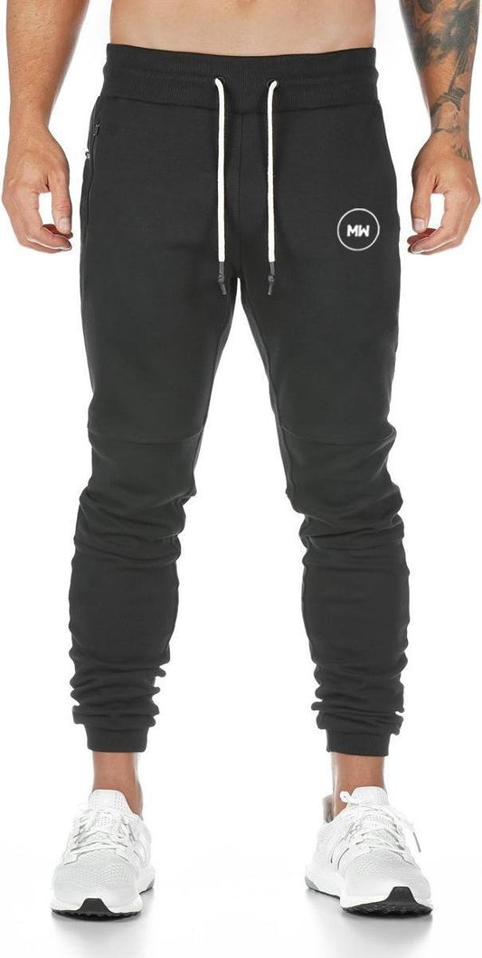 MW® - Trainingsbroek Heren - Joggingbroek Heren - Lange Sportbroek - Broek met Zakken - Maat L