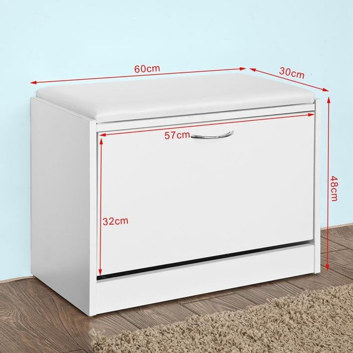 SoBuy FSR16-W Schoenenrek | Wit | MDF | 60 X 30 X 48