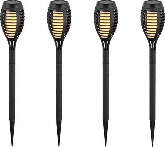 V-TAC VT-724 Zonnevlam-stoklampen - IP44 - Zwart - 1W - 2200K
