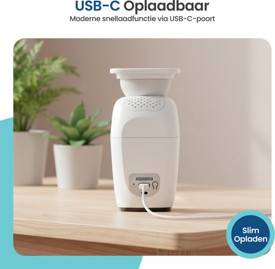 Gologi Draadloze Beveiligingscamera voor Buiten en Binnen - Bewakingscamera met Accu 5200 mAh - USB-C Oplaadbaar - Nachtzicht - Bewegingsdetectie - Magnetische Montage - 4MP HD Camera WiFi met App - Beveiligingscamera - Wit
