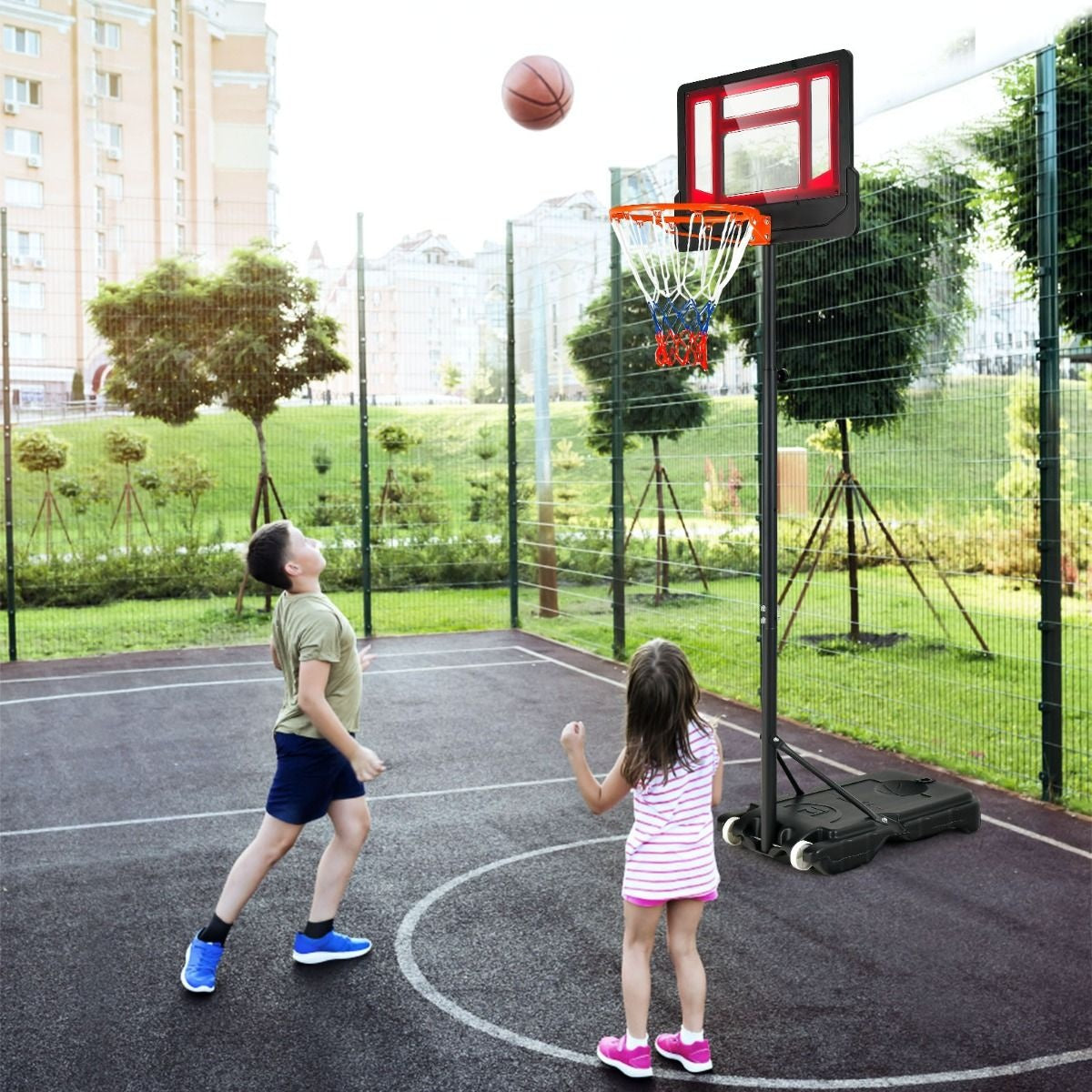 Coast Basketbalstandaard met Basketbalkorf - 154-210 cm - Verstelbare Hoogte
