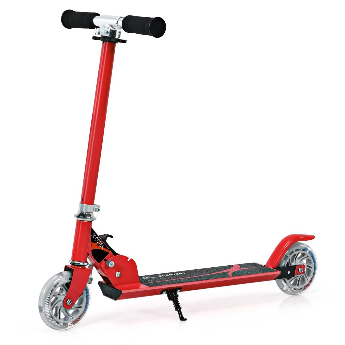 Coast Opvouwbare - LED Verlichte Wielen - Hoogte Verstelbaar 63-86,5cm - Rood