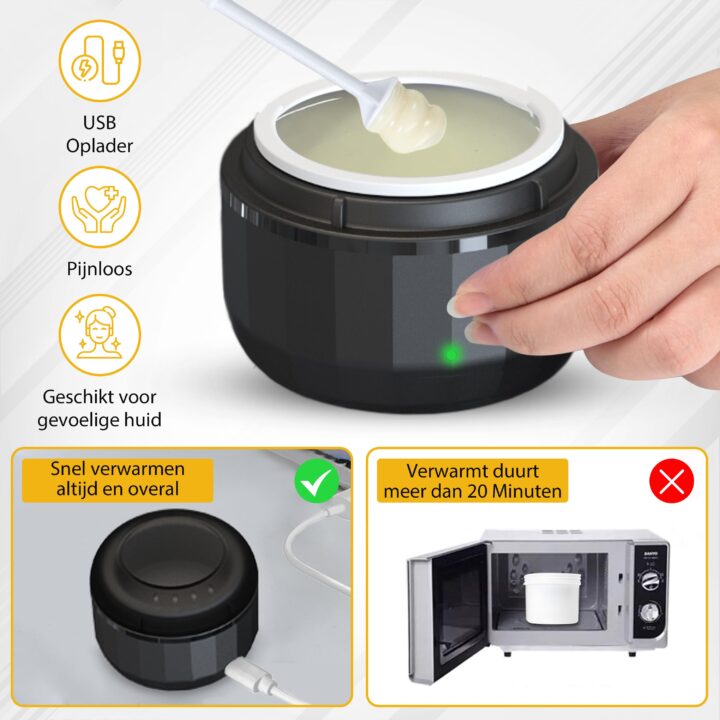 Bolusso Wax-apparaat voor Neus en Gezicht - Compact
