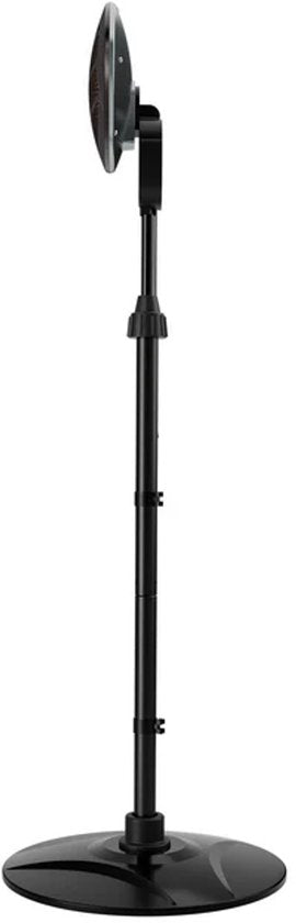 Juskys – Infraroodstraler – 2000 W – Voorzien Van Telescoopstatief En 3 Verwarmingsniveaus – Voor Terras En Tuin – Zwart Staal