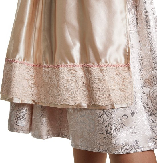 Dressforfun Midi-Dirndl Traunstein model 2 XL - verkleedkleding kostuum halloween verkleden feestkleding carnavalskleding carnaval feestkledij partykleding - 304633