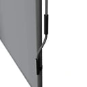 Juskys Verticaal Zonnescherm Barbados – Voorzien Van Klembevestiging Zonder Boren En In Hoogte Verstelbare Elementen En Pu-gecoate Stof – Voor Balkon En Terras – Grijs Aluminium En Staal – 100 x 310 cm