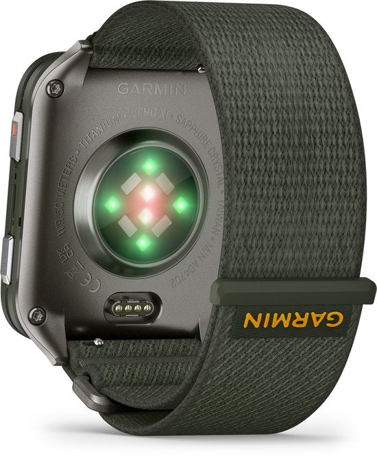Garmin 010-02980-03 Venu X1 AMOLED Titanium Achterkant - Smartwatch
