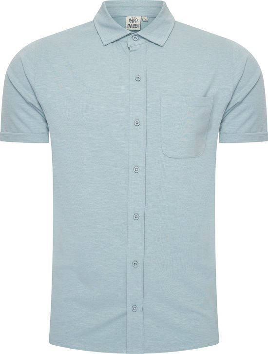 Mario Russo Korte Mouwen Overhemd Heren - Polo Shirt -  Arona - XXL