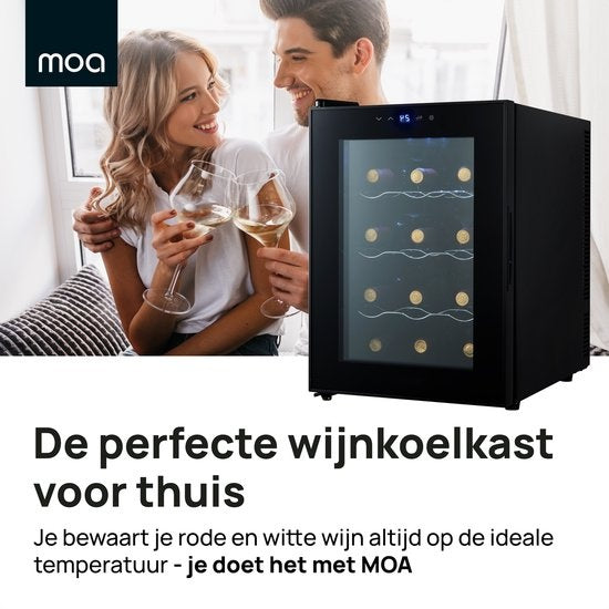 MOA Wijnkoelkast - Wijnkoeler - Wijnklimaatkast - 12 flessen - WC40