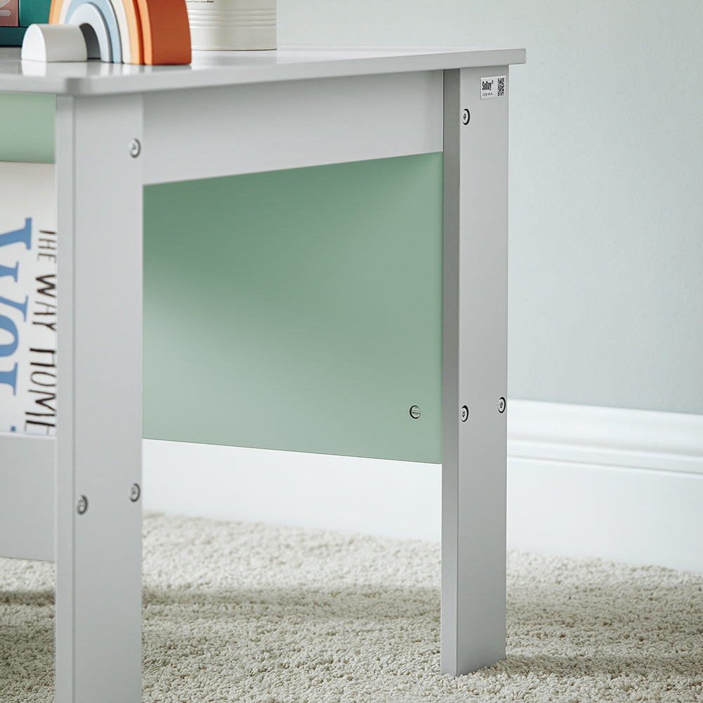 SoBuy Kindertafel met 2 stoelen - Max. 75 kg - 60 x 60 x 48 cm - Lichtgroen