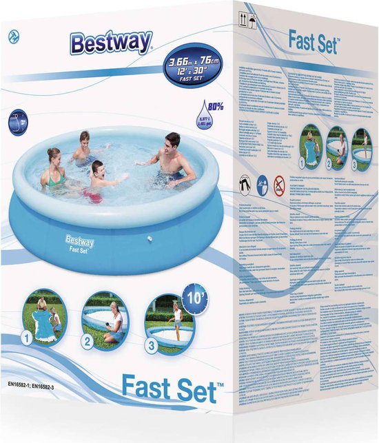 Bestway Fast Set zwembad 366 cm