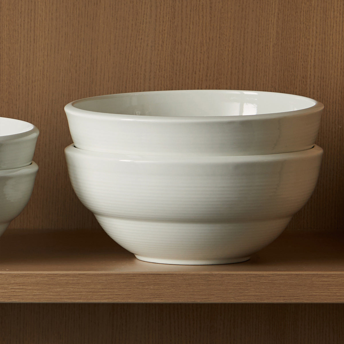 Jiwoo ZEN Soepkommen Set van 6 - 20 cm (8 inch) - Wit