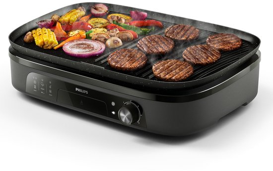Philips Tafelgrill HD6210/90 - Instelbare temperatuur - 2400W