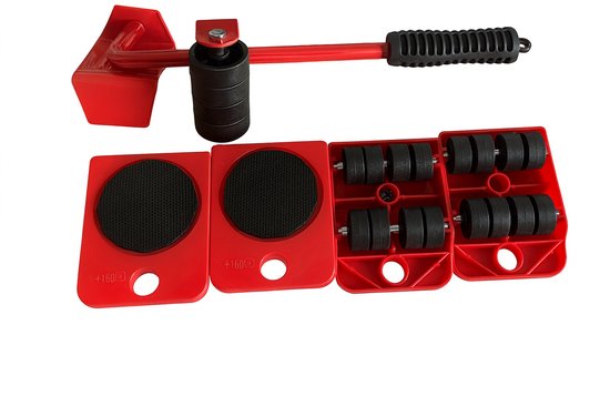 Ceruzo Meubelverplaatser – 5-delig – Verhuis & Tilhulp – 150 kg Draagkracht – 360° – Meubelrollers