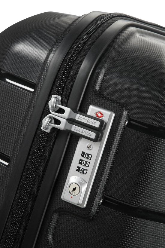 Samsonite Reiskoffer - Flux Spinner 68/25 - Uitbreidbaar - (Medium) - Black