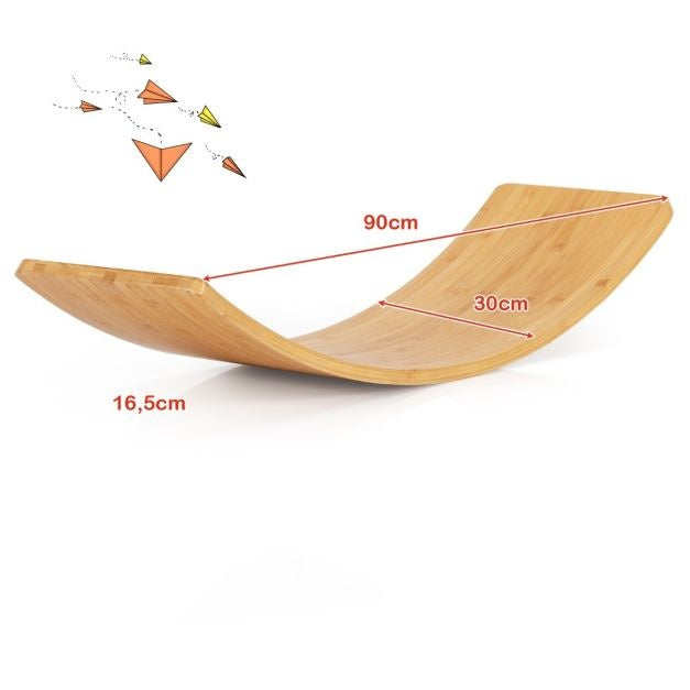 Coast Balansbord - Bamboe - 90 x 30 x 16.5 cm -Montessori