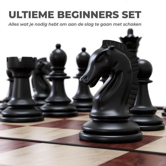 Magnetisch Schaakbord met Schaakstukken - Opklapbaar Schaakset - Chess Set