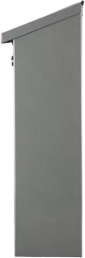 Perel Brievenbus Monaco, wandmontage, met naamplaatje, incl. 2 sleutels, afmetingen (H x B x D) 36.8 x 36.5 x 10 cm, zilvergrijs