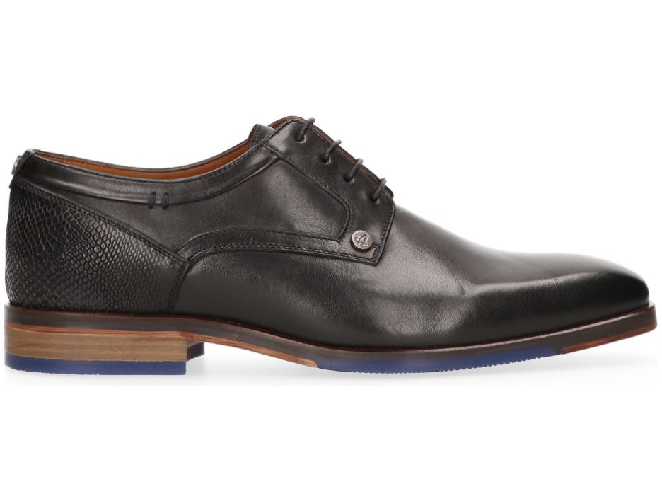 Australian Footwear Magiore 15.1637.01-A00 – Heren Schoenen – Zwart Leer – Maat 40