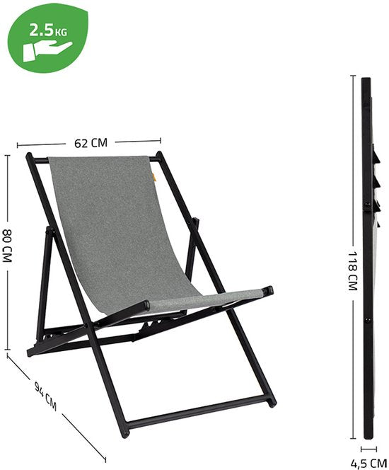 Bo-Camp - Industrial - Strandstoel - Culview - Groen