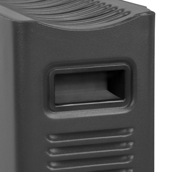 VONROC Elektrische kachel - Convectorkachel met ingebouwde radiator ventilator - 2 standen: 1250W/2000W - Regelbare thermostaat - Verwarmt ruimtes tot 24m2 – Modern design - Grijs