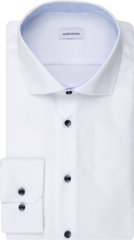 Seidensticker Business Shirt - Wit - Maat 40 - Regular Fit - Spread Kent - Non Iron - 01.165447-01