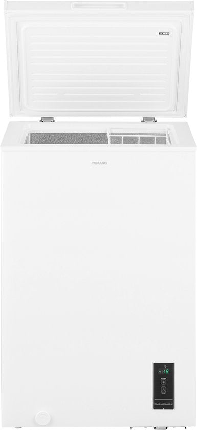 Tomado TCF0991W - Vrieskist - 99 liter - Supervriezen - Digitaal thermostaat - Low Frost - Energielabel E - Wit