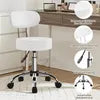 Yaheetech Make-up Kruk met 360° Draaibare Zitting en Wielen - Wit - 52 x 44,5 x 75,5-85 cm