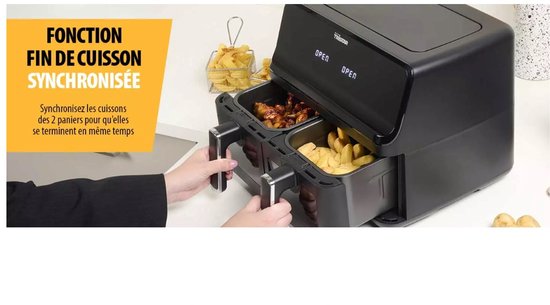 Tristar FR-9037 - Airfryer XXL - 6,2L - Met kijkvenster - 10 Bakprogramma's - PFAS-vrij