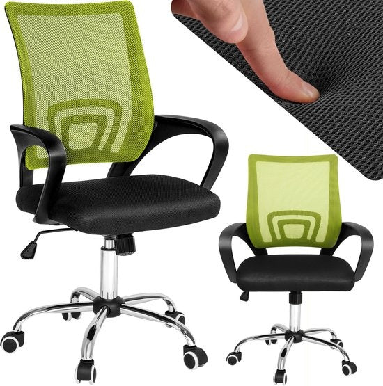 tectake - bureaustoel burostoel kantoor - design - zwart/groen