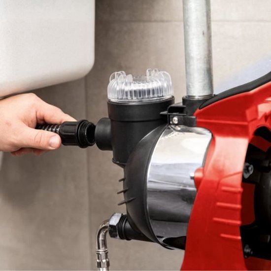 Huishoudwaterpomp - Scheppach - HWW1400c -1300 W - 6000 L/h - 4,8 bar - Max. leveringshoogte 44m - 24 L Tankinhoud
