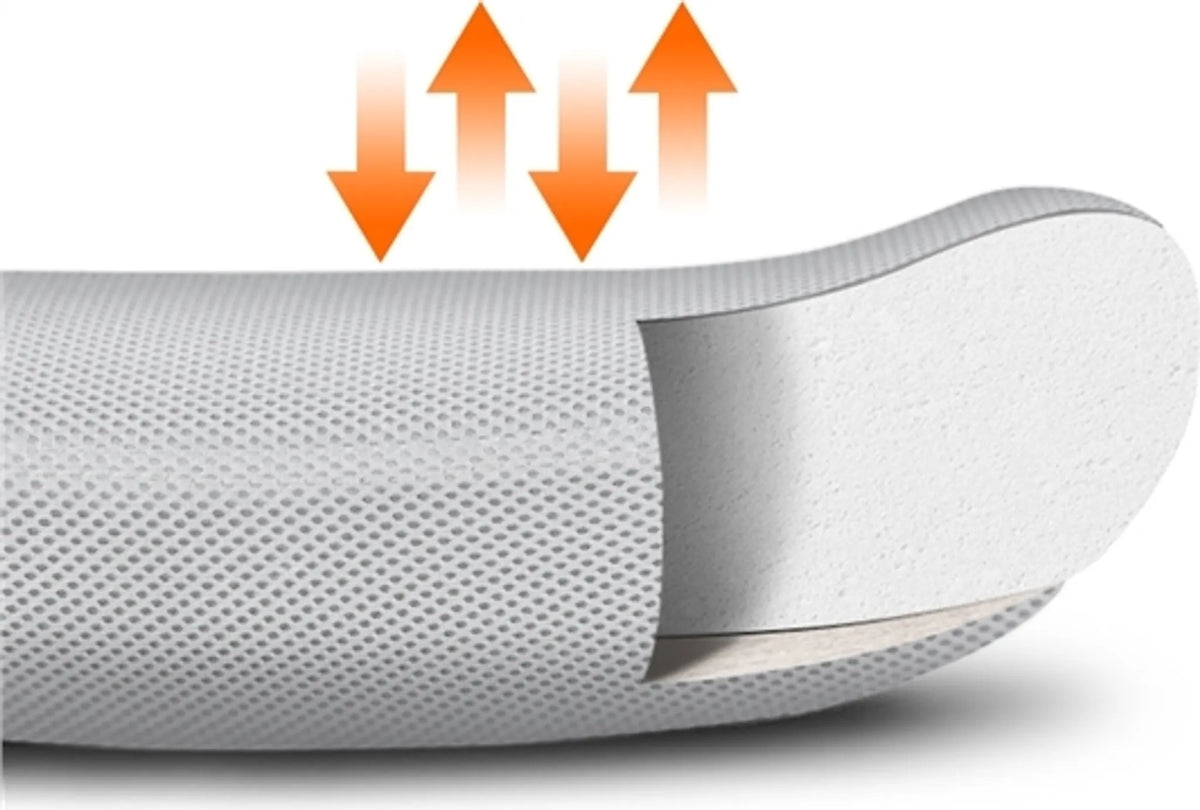 Yaheetech Bureaustoel Ergonomisch – Voorzien Van Ademende Meshstof En Schommelfunctie En Verstelbare Zithoogte – Voor Kantoor En Studeerkamer – Grijs Nylon En Metaal – 60 x 60 x 91-100,5 cm