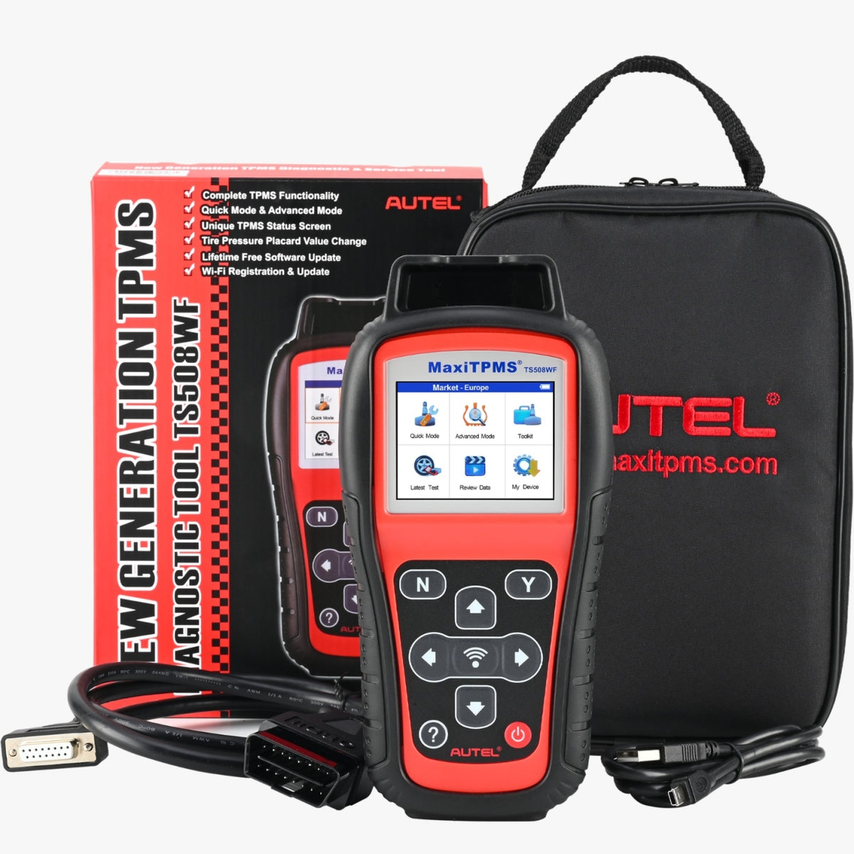 Autel MaxiTPMS TS508WF TPMS-diagnoseapparaat - Wifi - Circa 215 × 105 × 37 mm