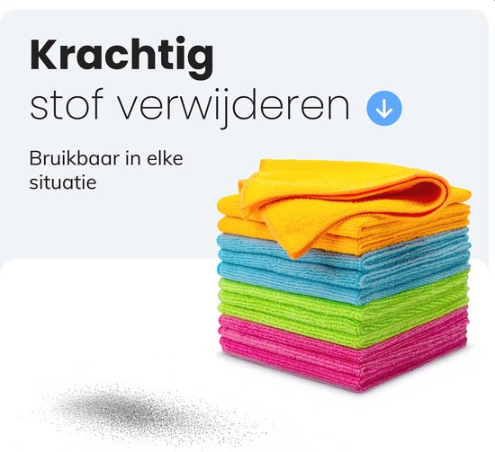 LUFT Microvezel doekjes - 14 stuks - 30x30cm - Geschikt voor raam, schoonmaak, ruiten, auto - Wisser - Reiniger - Schoonmaak doeken - Poets doek - Droogdoek - Vaatdoekjes
