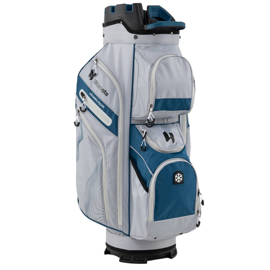 Coast Golfbag met 14 Vakken, 11 Zakken, Draagriem & Regenhoes – Lichtgewicht Golfkar Tas – 34x24x90,5 cm – Marineblauw
