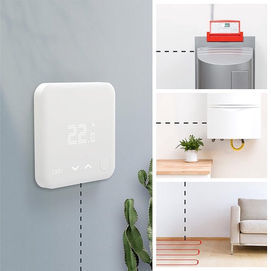 tado° Slimme Thermostaat Starterkit V3+ met 2 Slimme Radiatorknoppen