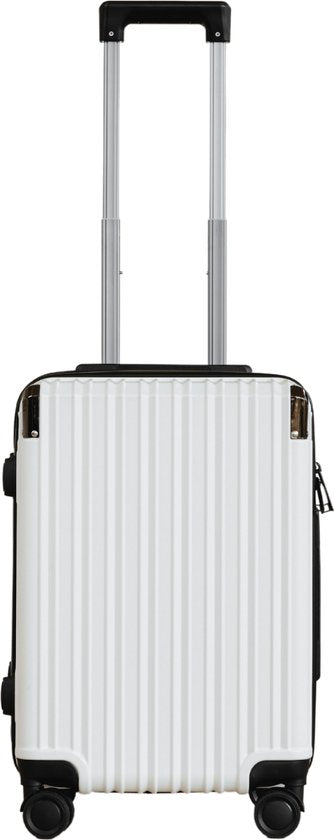 Pathsail® Handbagage Koffer 40L x 55CM - PC - Lichtgewicht Trolley - Incl. TSA slot & Spinner wielen - Wit
